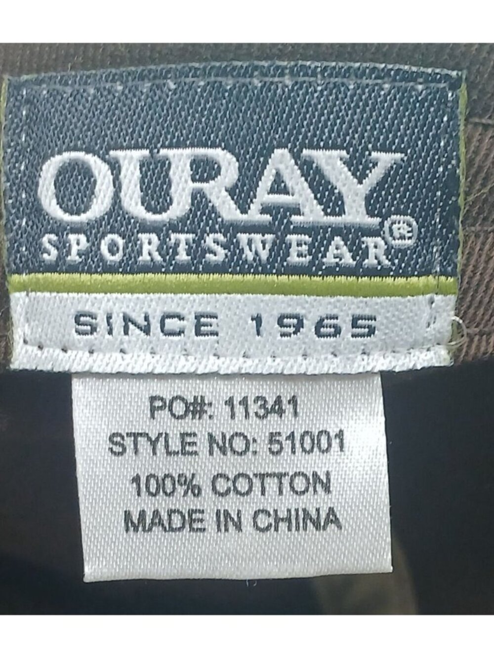 The Fly Shop Redding CA Brown Hat Cap Adj Strap By Ouray Sportswear #D-6 - Picture 3 of 9